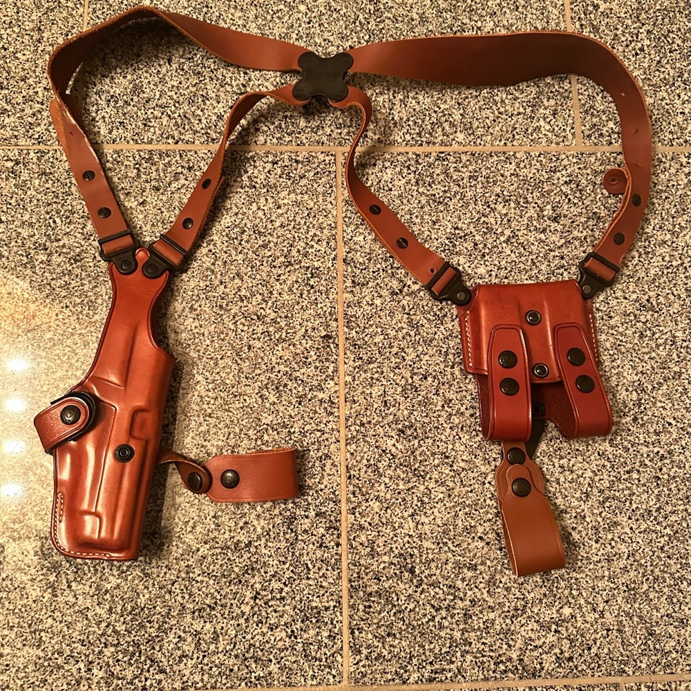 Galco leather shoulder holster